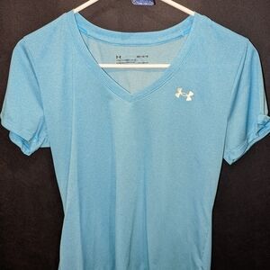 Under Armour Women's Blue V-Neck Top
